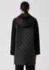 Eggshell Recycled Nylon Hooded Coat