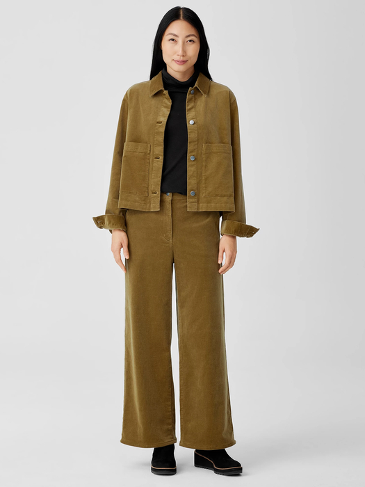 Organic Cotton Stretch Corduroy Jacket | EILEEN FISHER