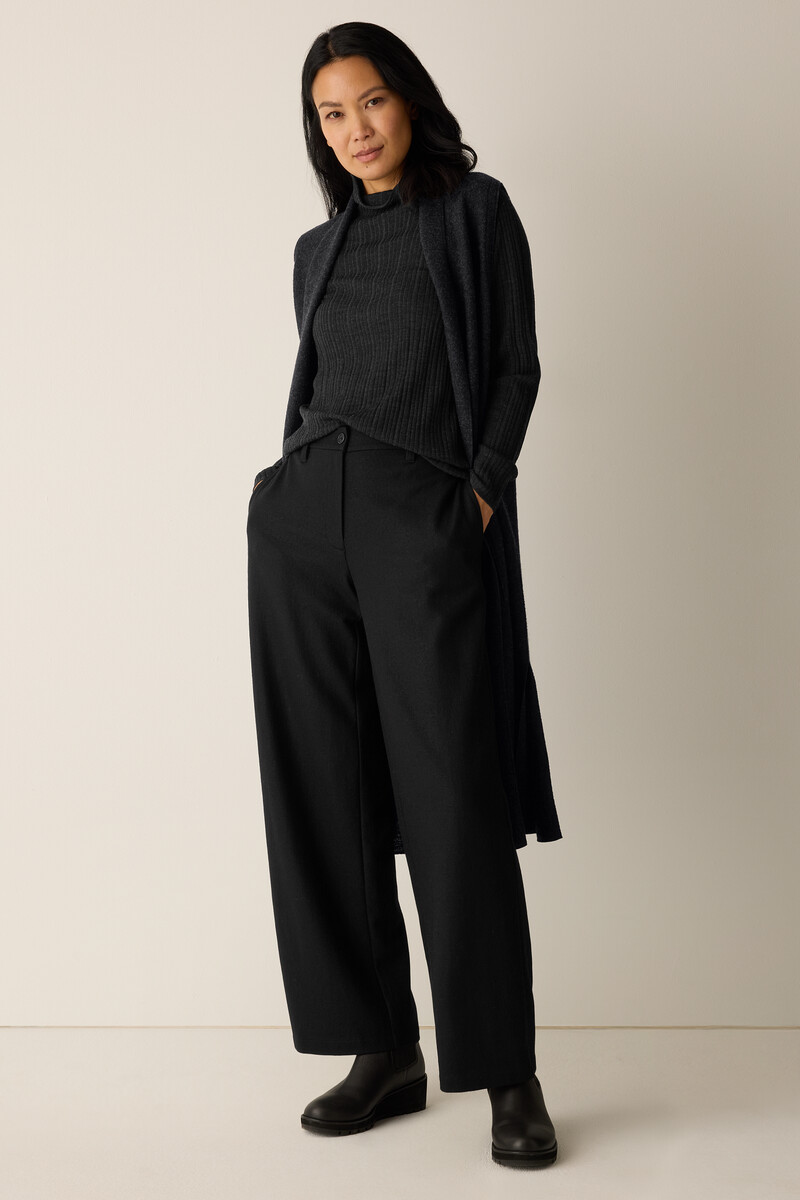 Felted Wool Jersey Wide-Leg Trouser Felted Wool Jersey Wide-Leg Trouser