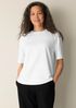 Extra-Fine Ponte Crew Neck Tee