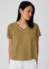 Pigment-Dyed Organic Cotton V-Neck Tee
