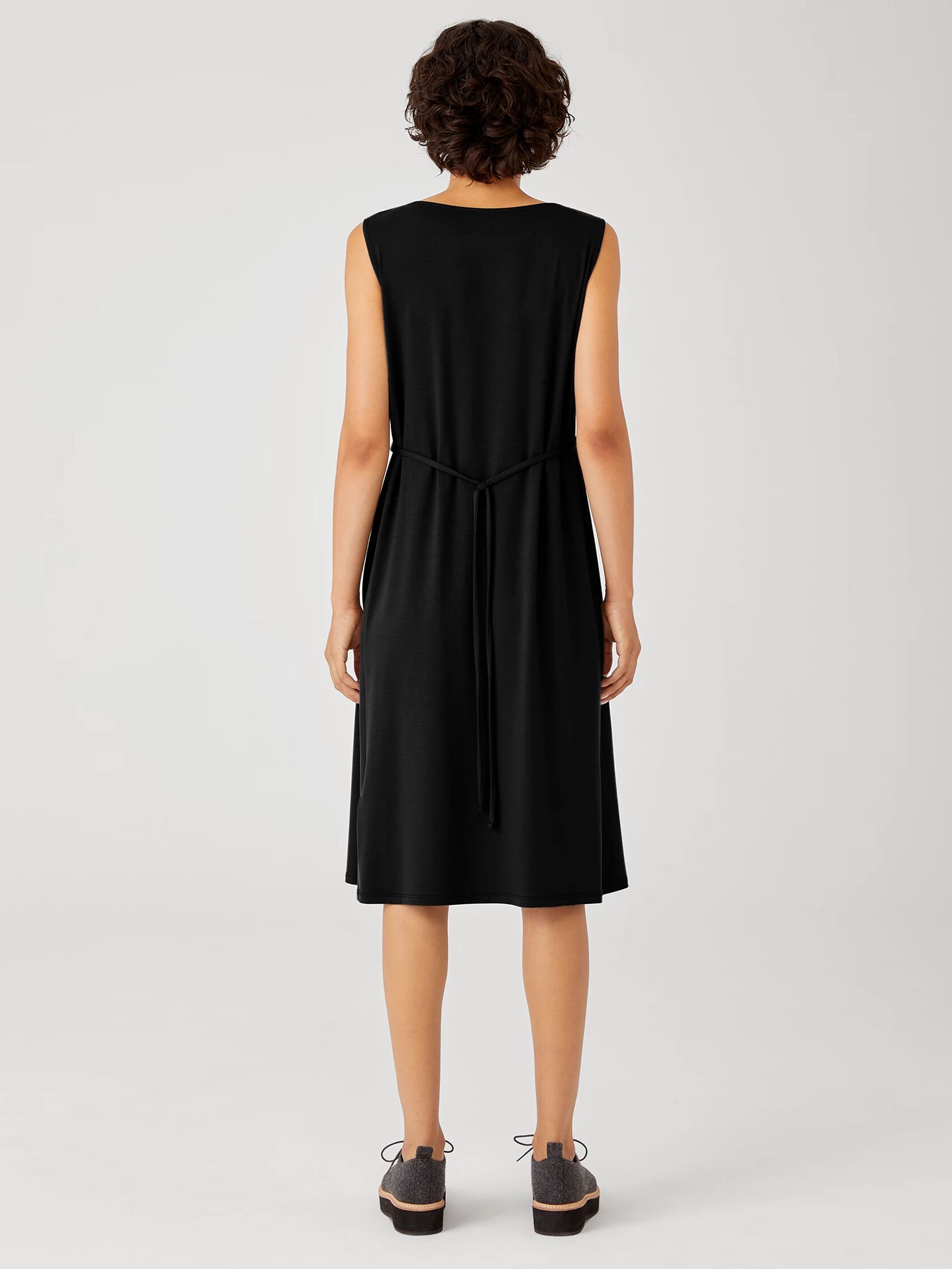 Fine Jersey Sleeveless Tie Dress