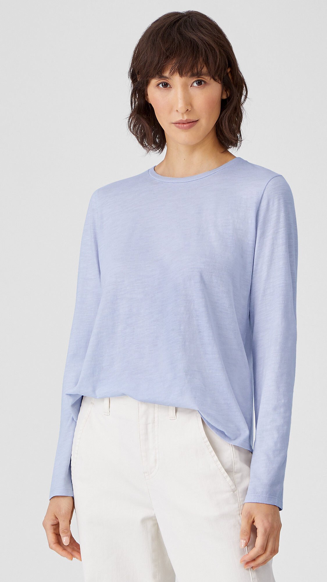 Organic Cotton Slub Round Neck Tee