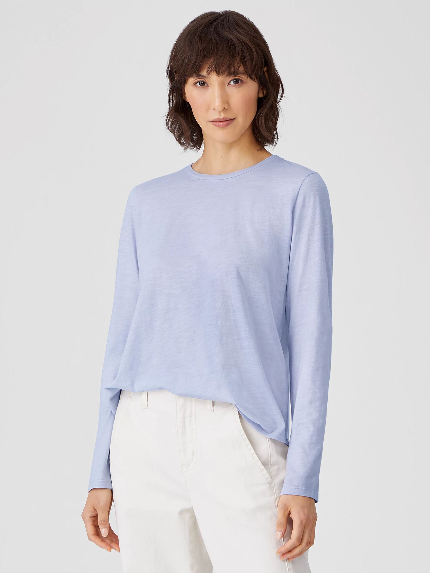 Organic Cotton Slub Round Neck Tee