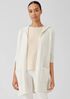 Peruvian Organic Cotton Crimp Hooded Cardigan