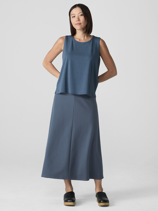 Eileen Fisher - Women's Lightweight Ponte A-Line Skirt - Blue - Size: Extra Large regular Eileen Fisher - Women's Lightweight Ponte A-Line Skirt - Blue - Size: Extra Large regular