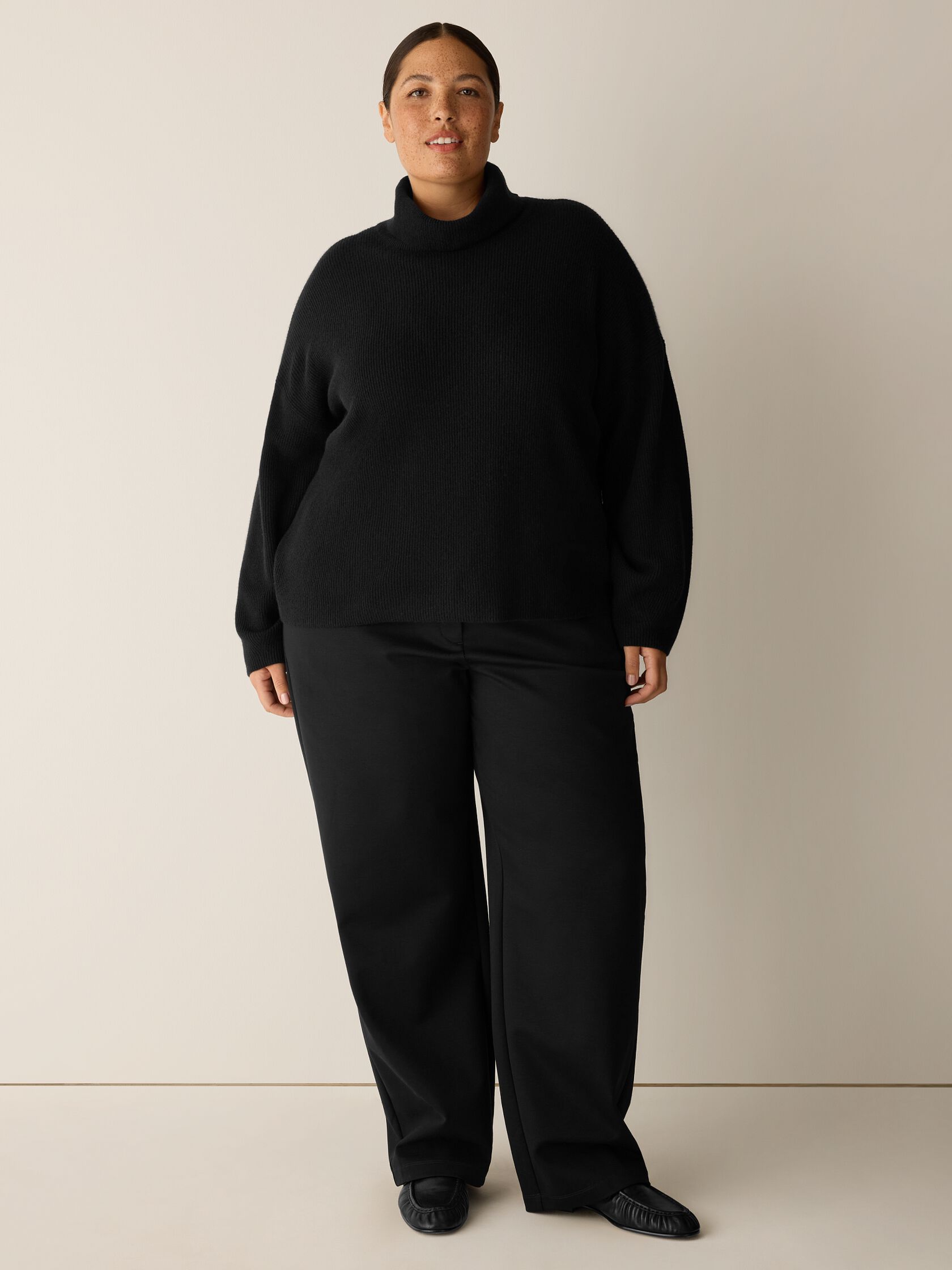 Italian Cashmere Turtleneck Top