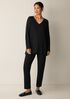 Peruvian Cotton Blend V-Neck Top