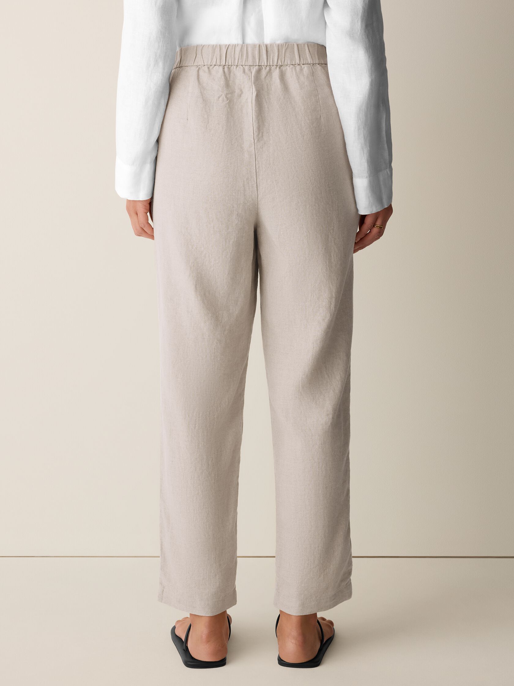 Organic Linen Tapered Pant