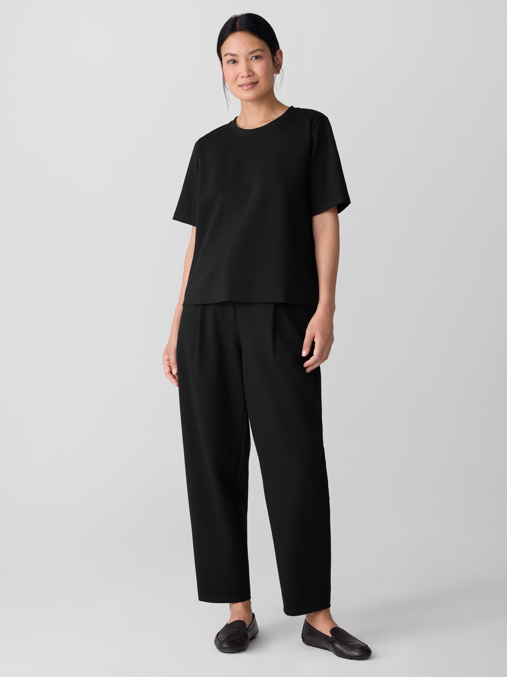 Lightweight Ponte Crew Neck Tee