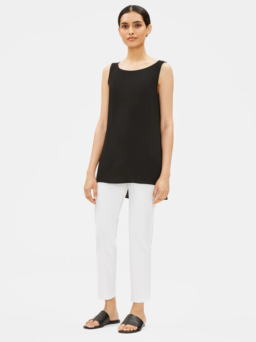 System Washable Stretch Crepe Slim Ankle Pant