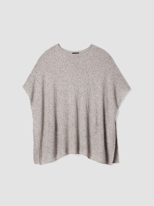 Merino Sequin Poncho