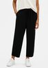 Textured Crepe Slouchy Cropped Pant