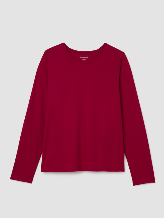 Organic Pima Cotton Jersey Long-Sleeve Tee