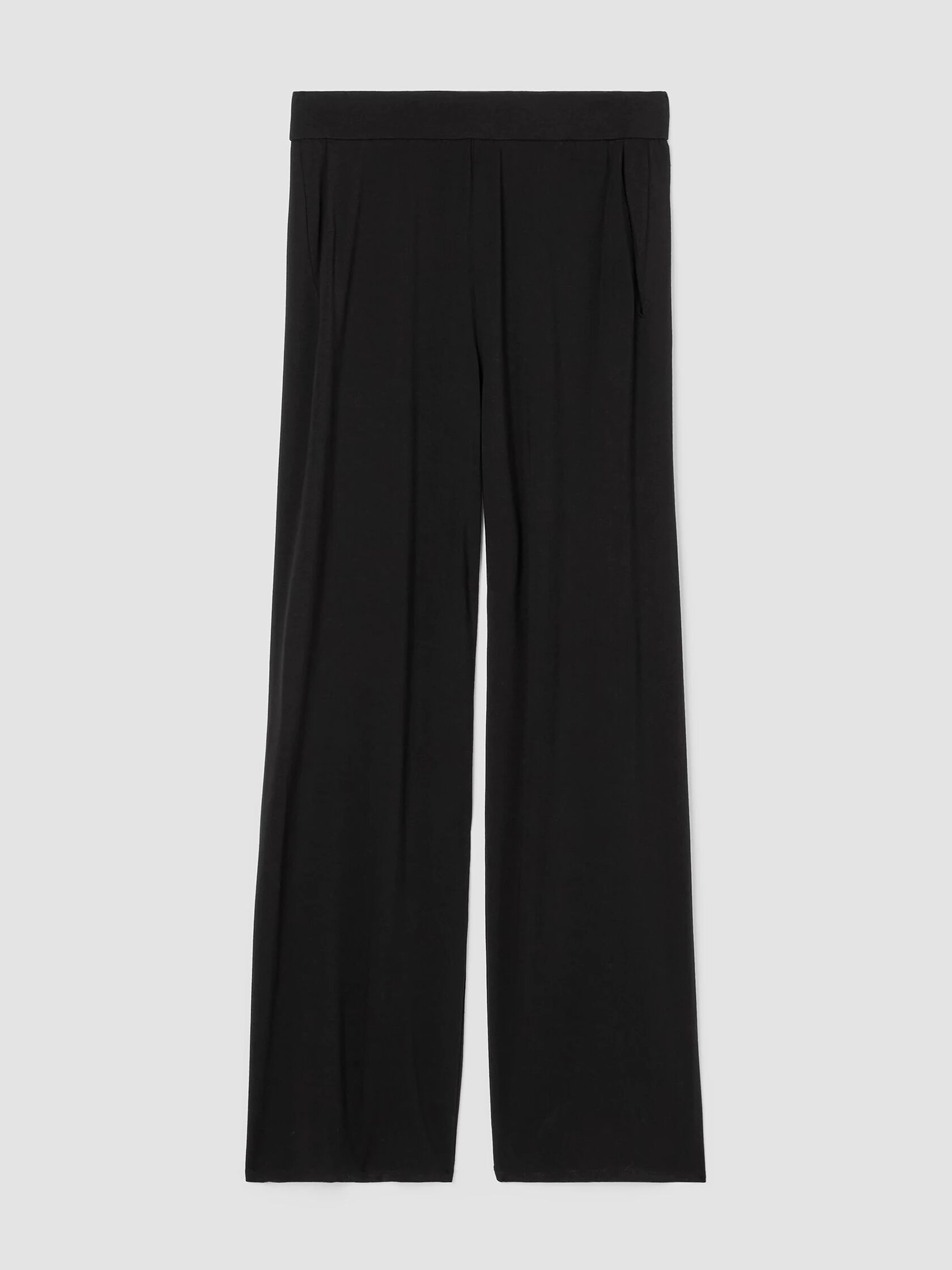 Stretch Jersey Knit Straight Pant