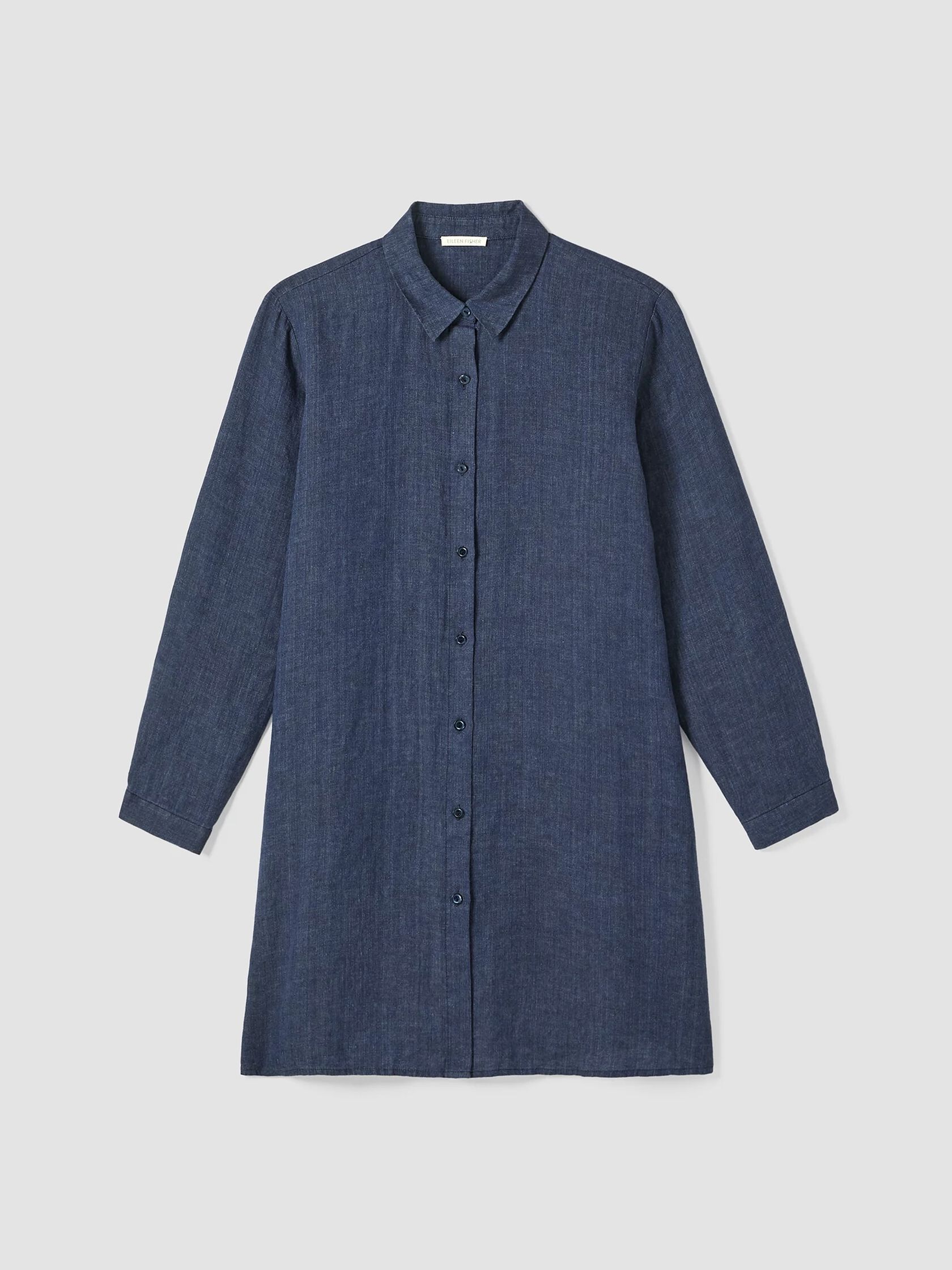 Washed Organic Linen Délavé Long Shirt