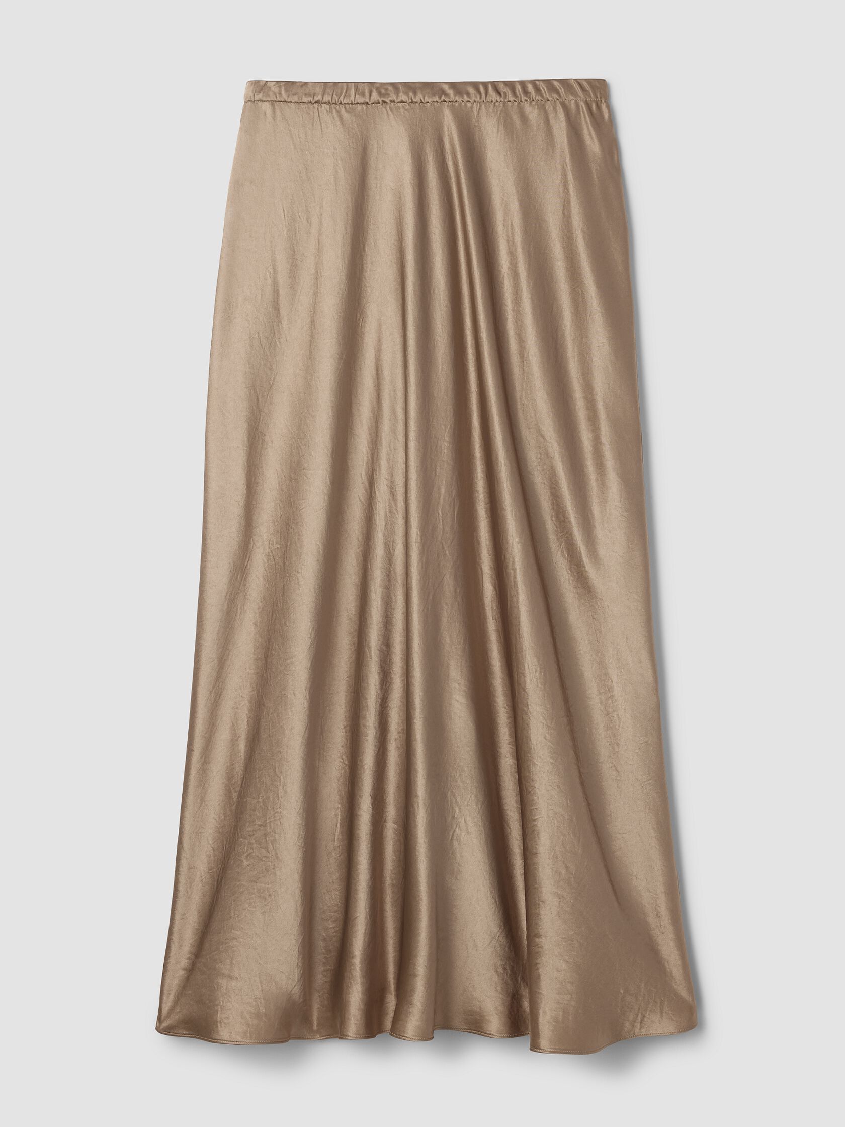 Textured Satin Slip Skirt