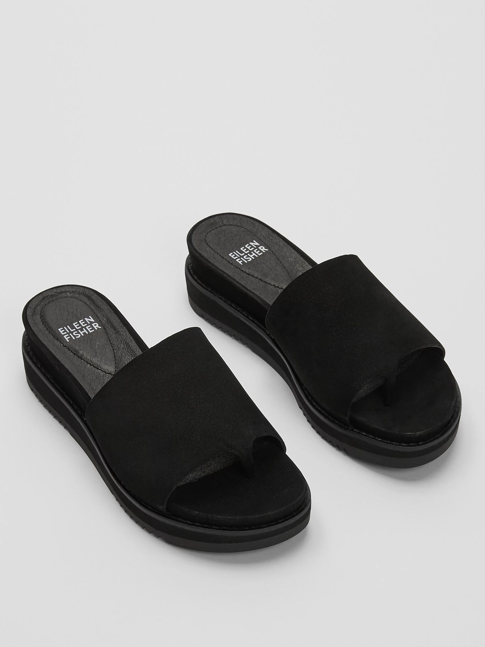 Touch Leather Flatform Sandal