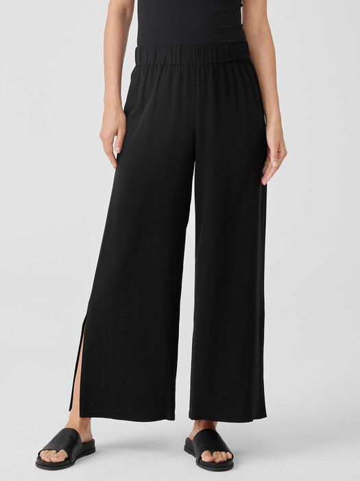 Silk Georgette Crepe Pant with Slits