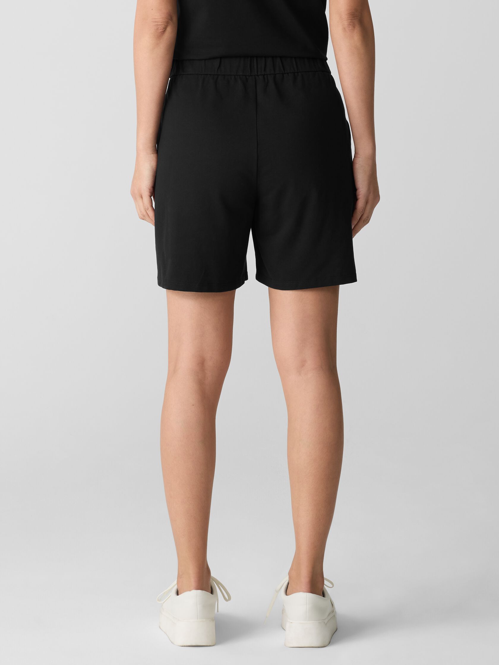 Pima Cotton Stretch Jersey Walking Shorts