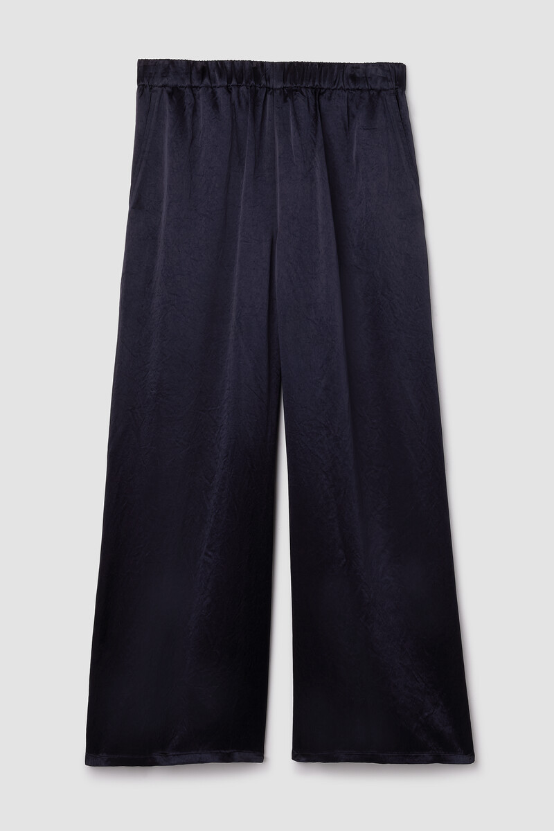 Textured Satin Wide-Leg Pant Textured Satin Wide-Leg Pant