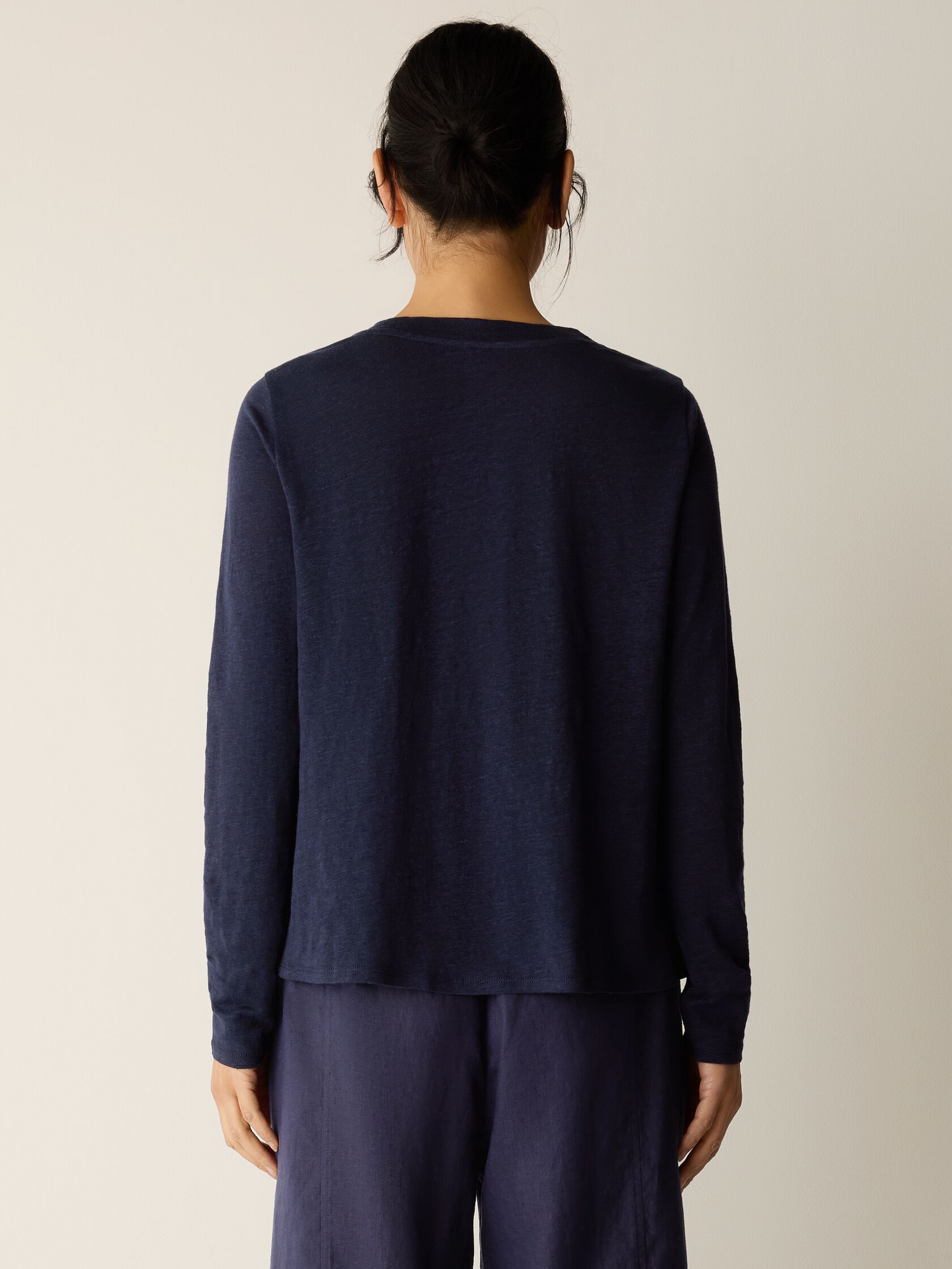 Organic Linen Jersey Long-Sleeve Tee