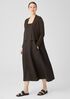 Organic Linen Cotton Airy Tuck Cropped Cardigan