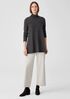 Boiled Wool Jersey Straight Pant