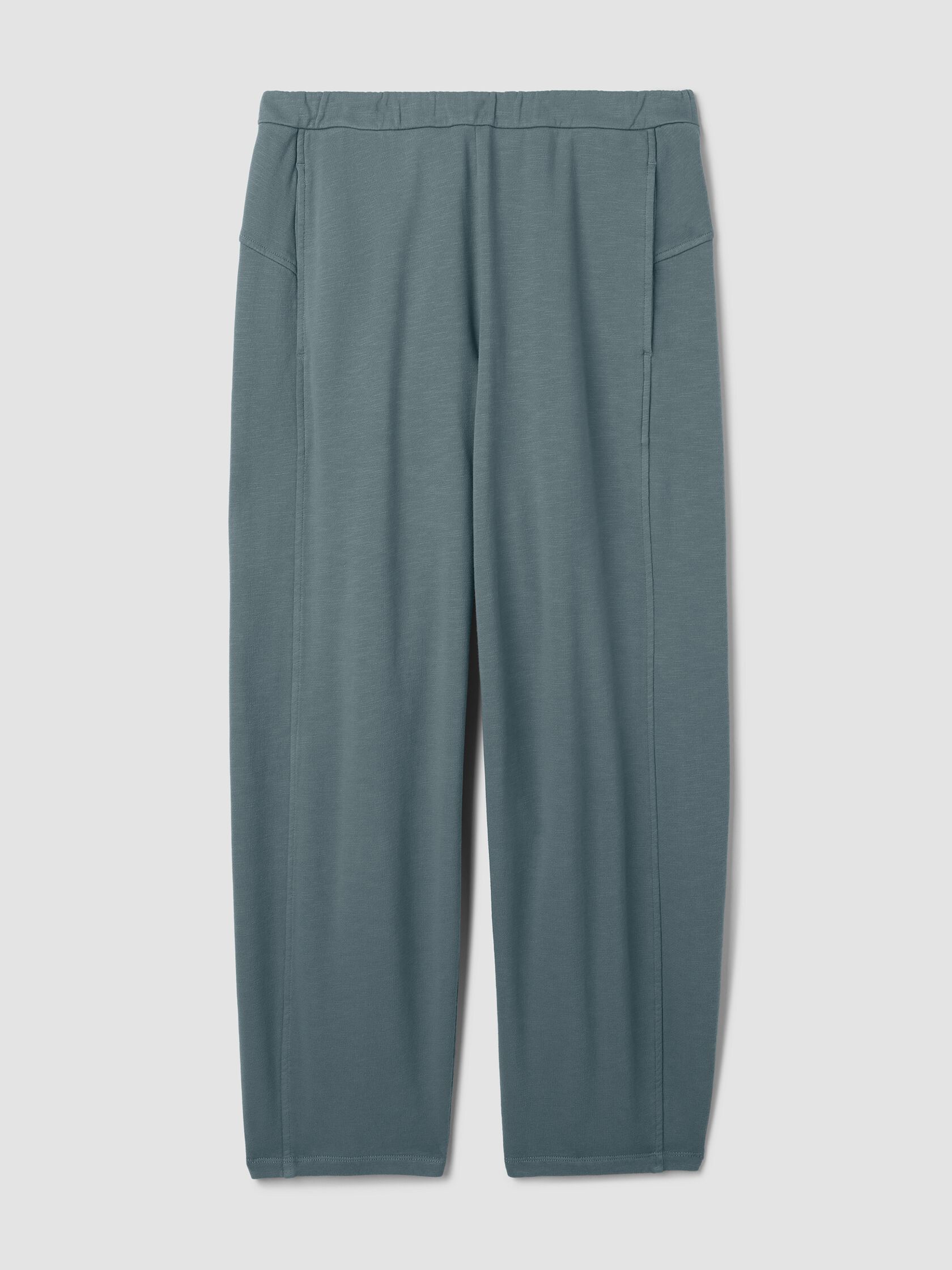 Garment-Dyed Organic Cotton Terry Lantern Pant