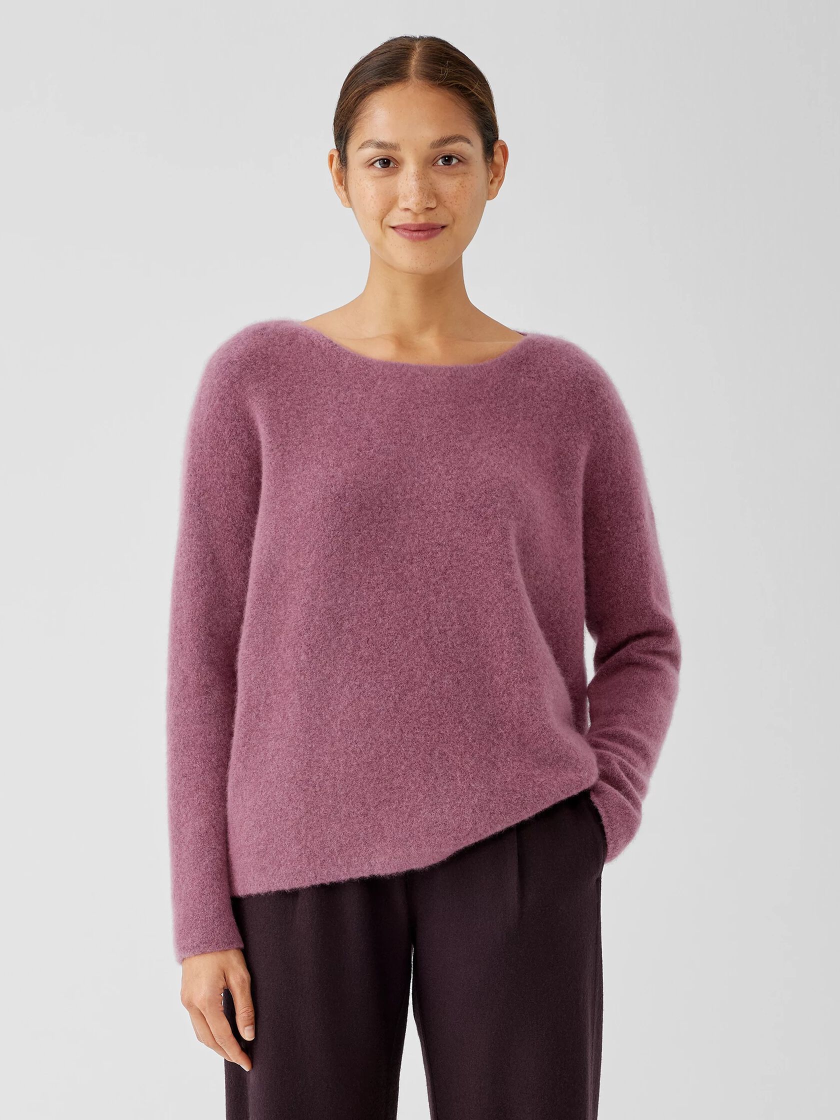 Cashmere Silk Bliss Boatneck Top