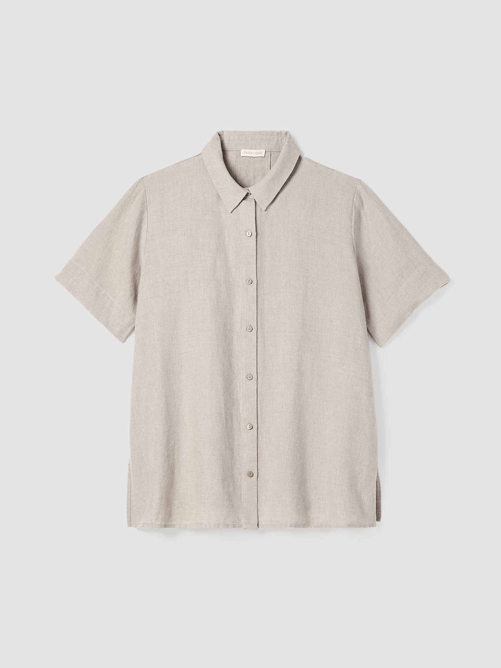 Organic Linen Classic Collar Short-Sleeve Shirt