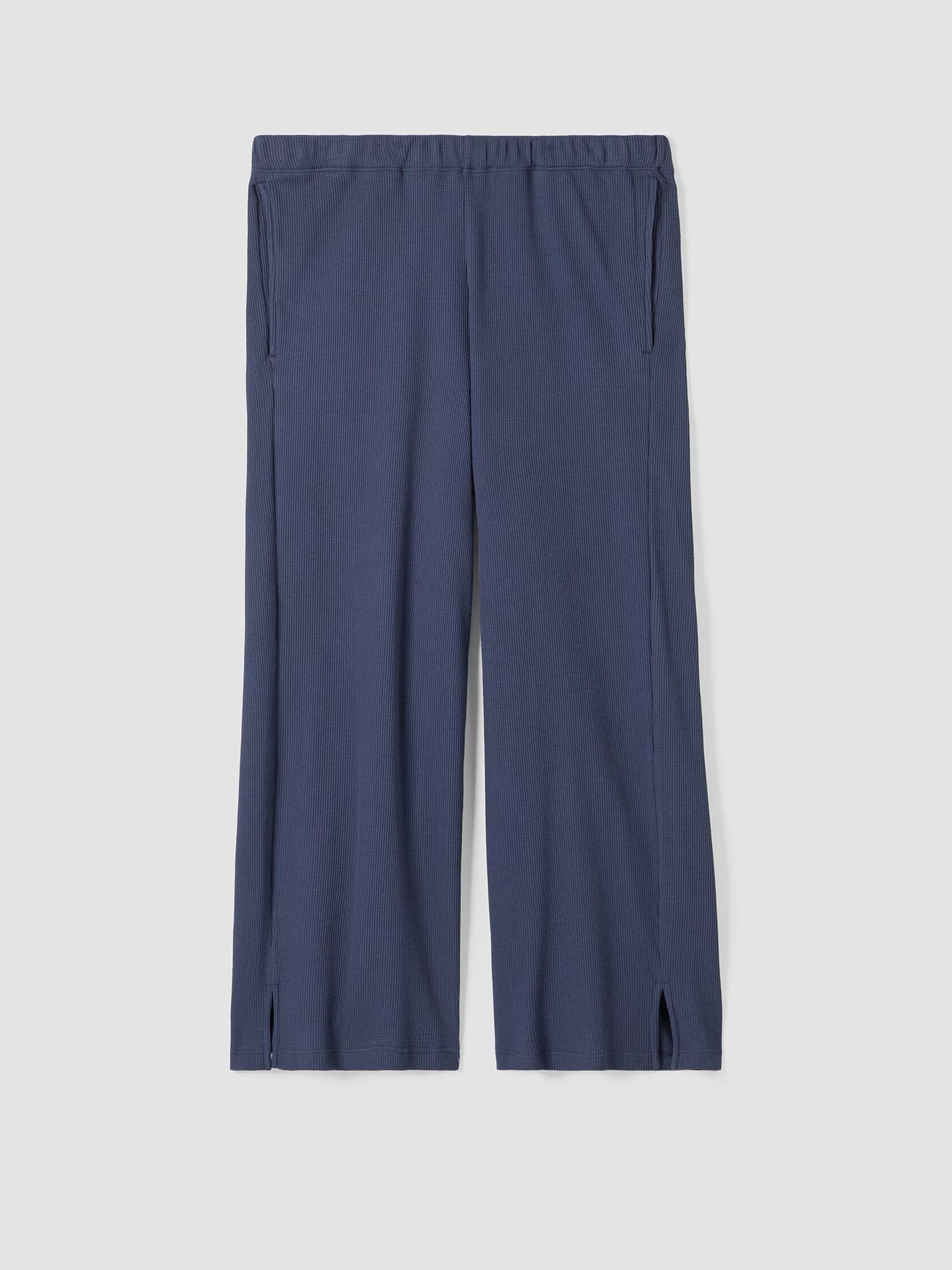 Cozy Organic Cotton Thermal Wide-Leg Pant