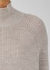 Merino Cropped Turtleneck Top in Regenerative Wool