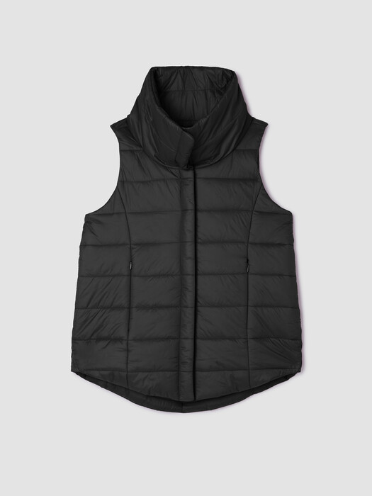 Eggshell Recycled Nylon Stand Collar Vest