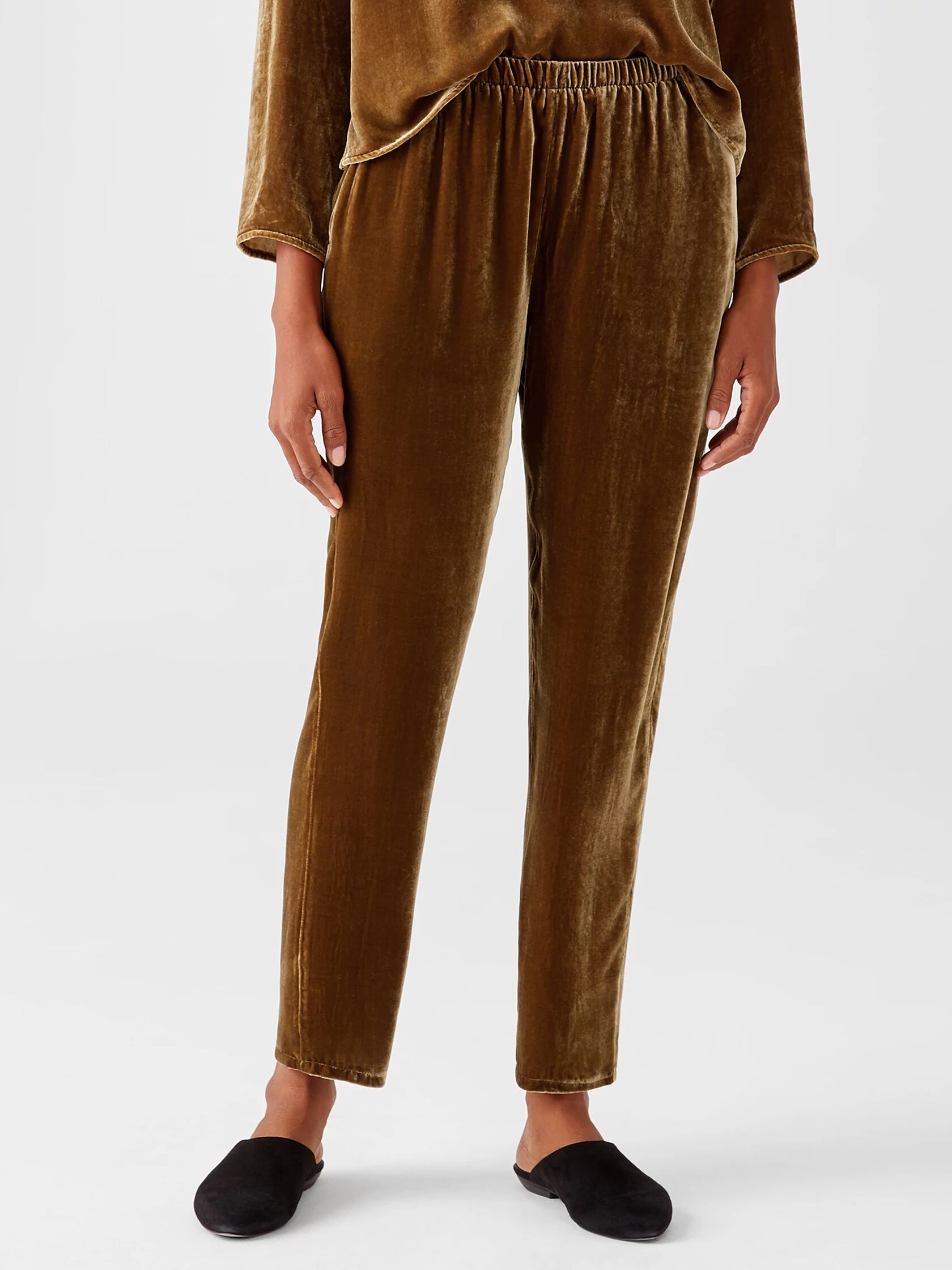 Velvet Tapered Ankle Pant EILEEN FISHER