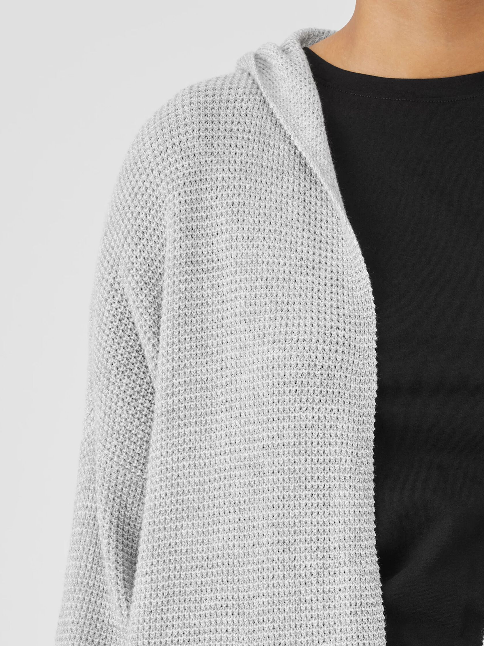 Peruvian Organic Cotton Hooded Cardigan