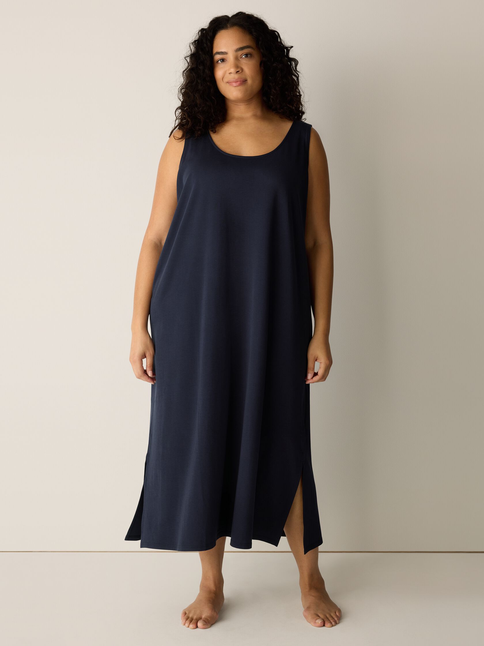 Organic Cotton Interlock Tank Sleep Dress