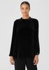 Velvet Mock Neck Top