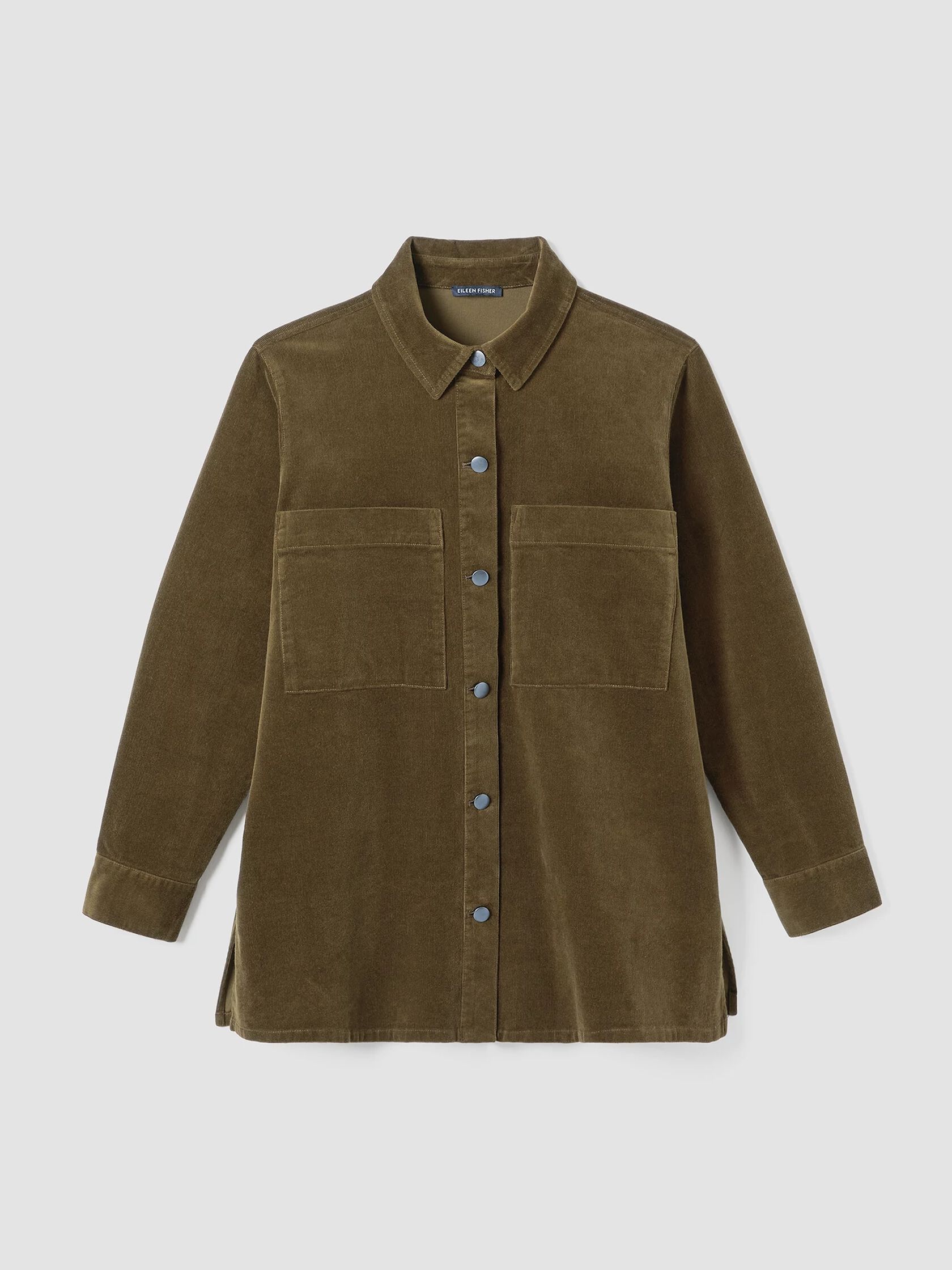 Organic Cotton Stretch Corduroy Shirt Jacket