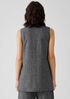 Hemp Organic Cotton Grid Mandarin Collar Shirt