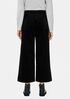 Cotton Corduroy Wide-Leg Ankle Pant