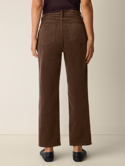 Organic Cotton Stretch Corduroy Straight Pant