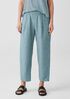 Washed Organic Linen Delave Lantern Pant