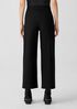 Washable Stretch Crepe Wide-Leg Pant