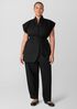 Washable Flex Ponte High Collar Vest