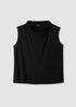 Stretch Silk Jersey Cowl Neck Tank