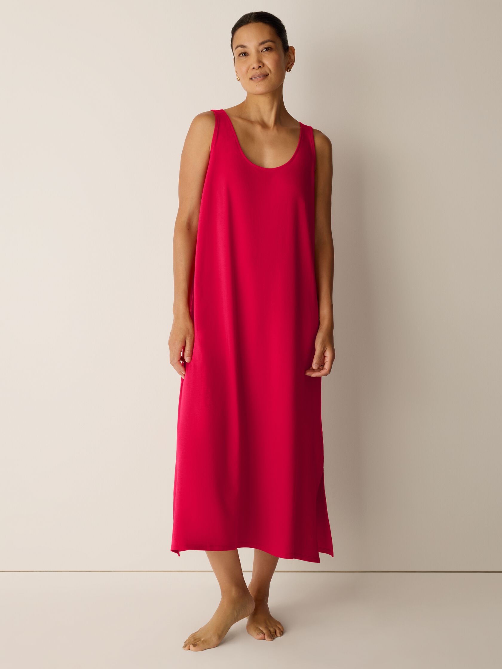 Organic Cotton Interlock Tank Sleep Dress