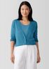 Organic Linen Cotton Cropped Cardigan