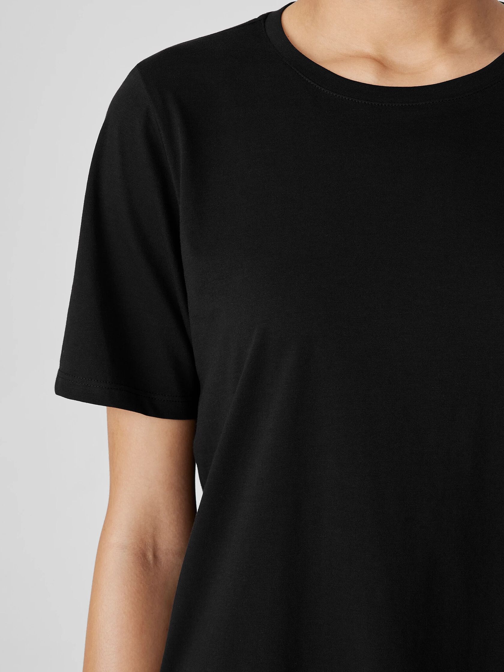 Organic Pima Cotton Jersey Round Neck Tee