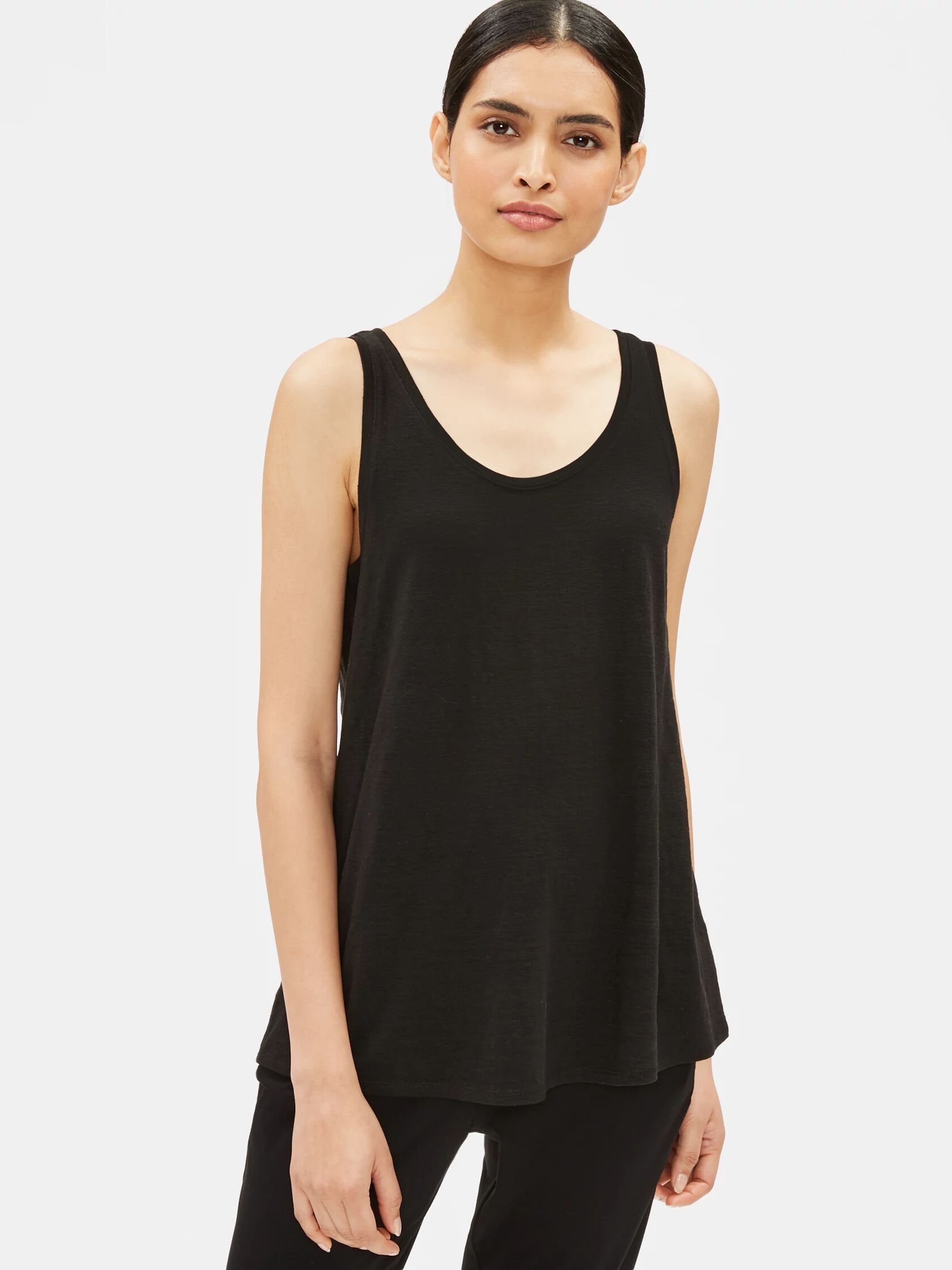 System Organic Linen Jersey Long Tank